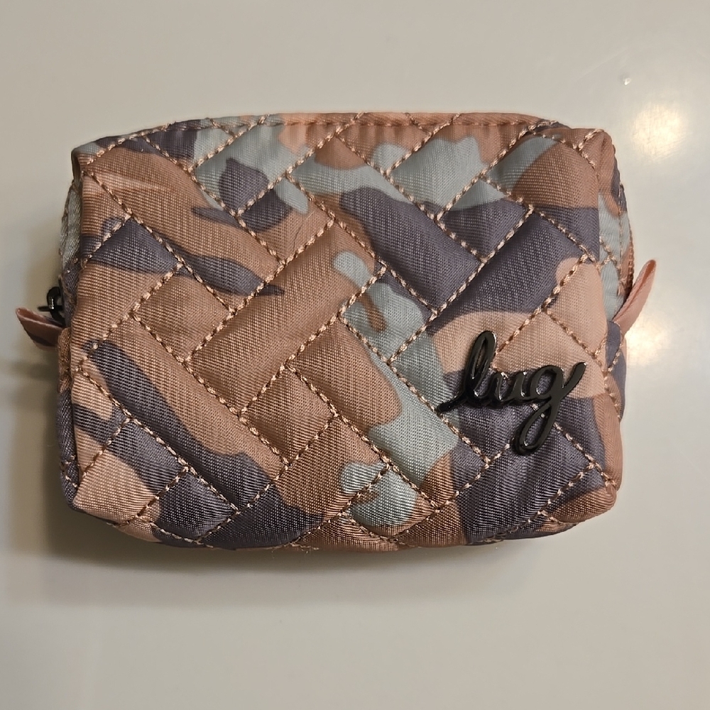 Lug Women's Quilted Mini Pill Case - Pink and Gray
